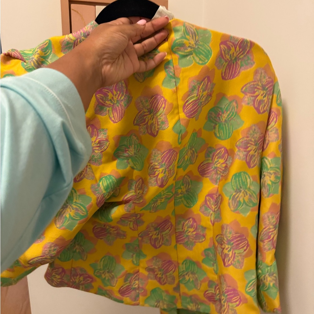 Jasper floral-jacquard blouse - Picture 9 of 12